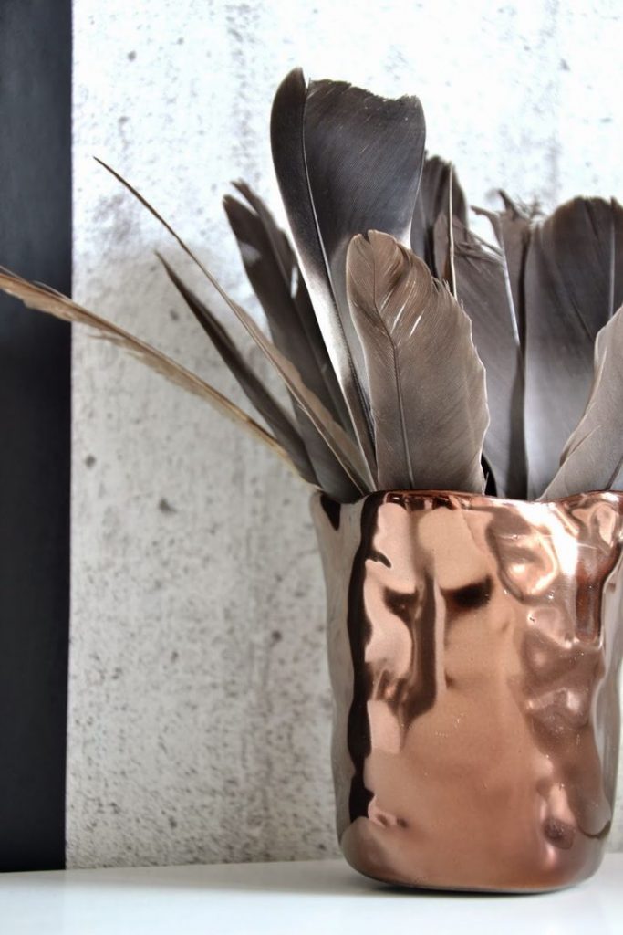 koperen vaas copper vase