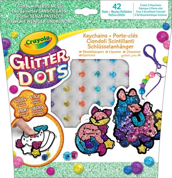 glitter-dots-sleutelhangers