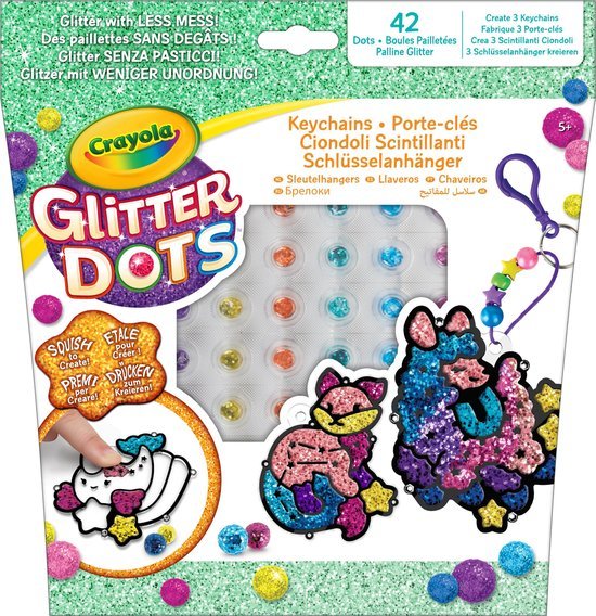 glitter-dots-sleutelhangers glitter-dots-sleutelhangers